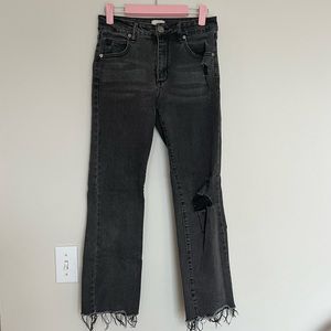 Mid slim straight jeans